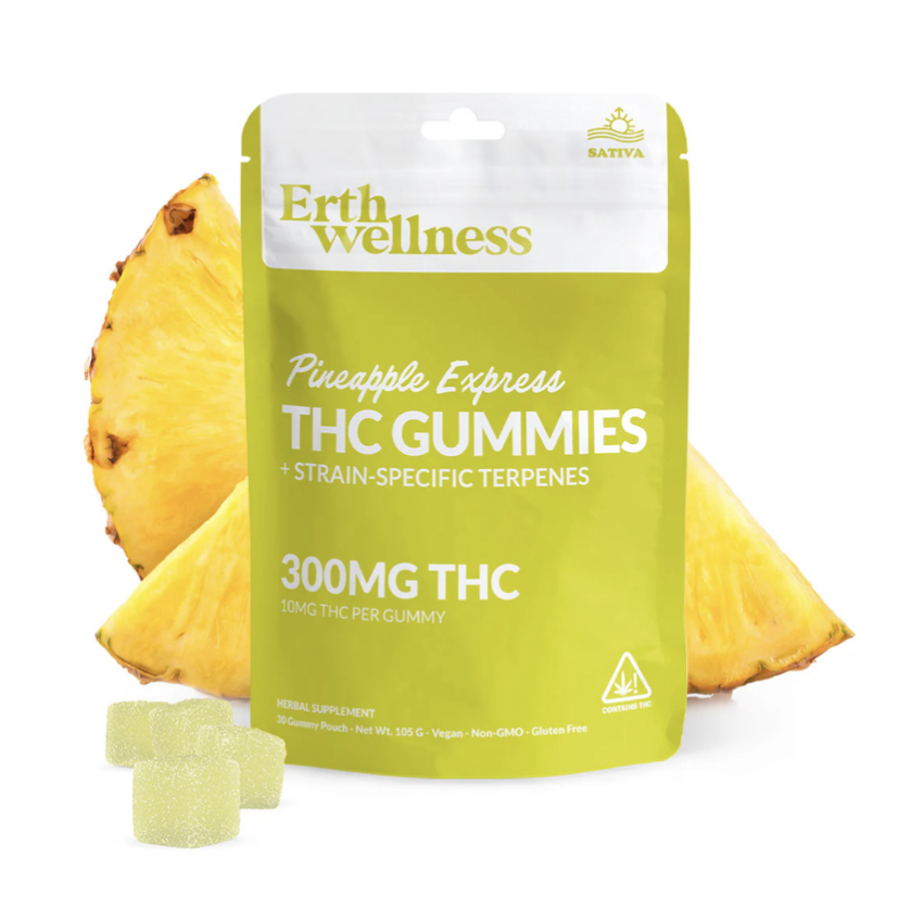 Erth Wellness THC Gummies 300MG / Pineapple Express